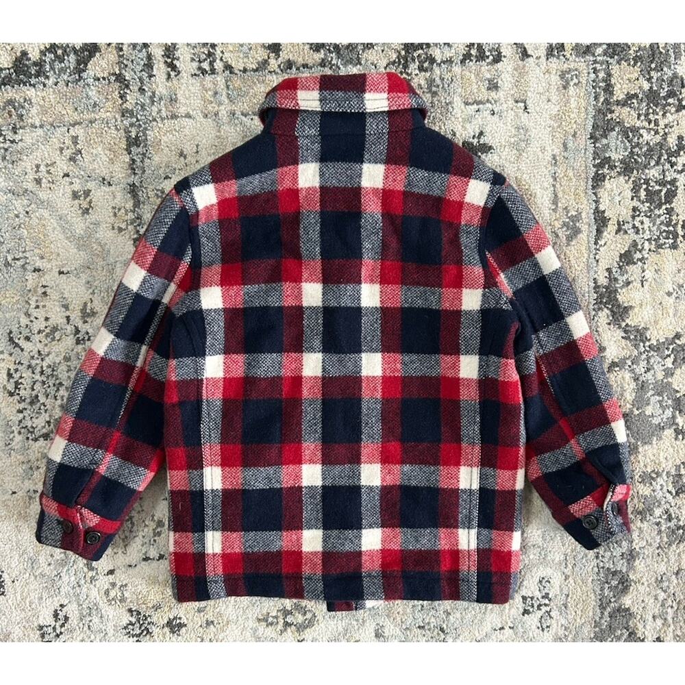 Polo Ralph Lauren Kids Boys Full Zip Wool Blend Jacket Coat Plaid Size 5 Preppy - Picture 6 of 8
